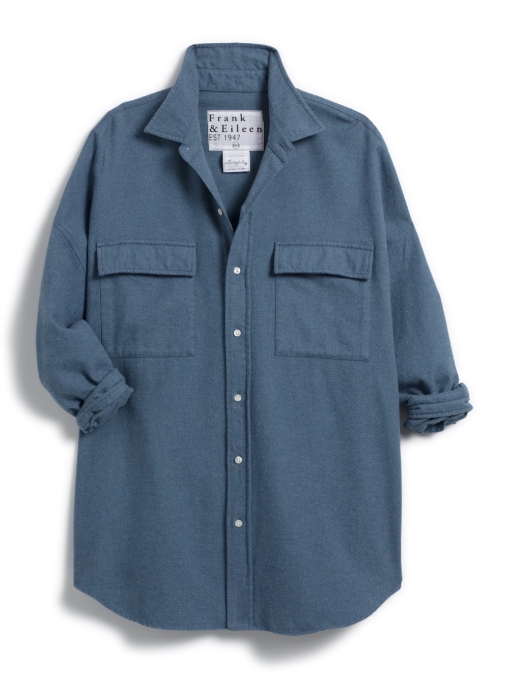 Frank & Eileen McLoghlin Utility Shirt in Vintage Blue Flannel